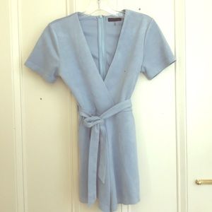 Blue Suede Romper